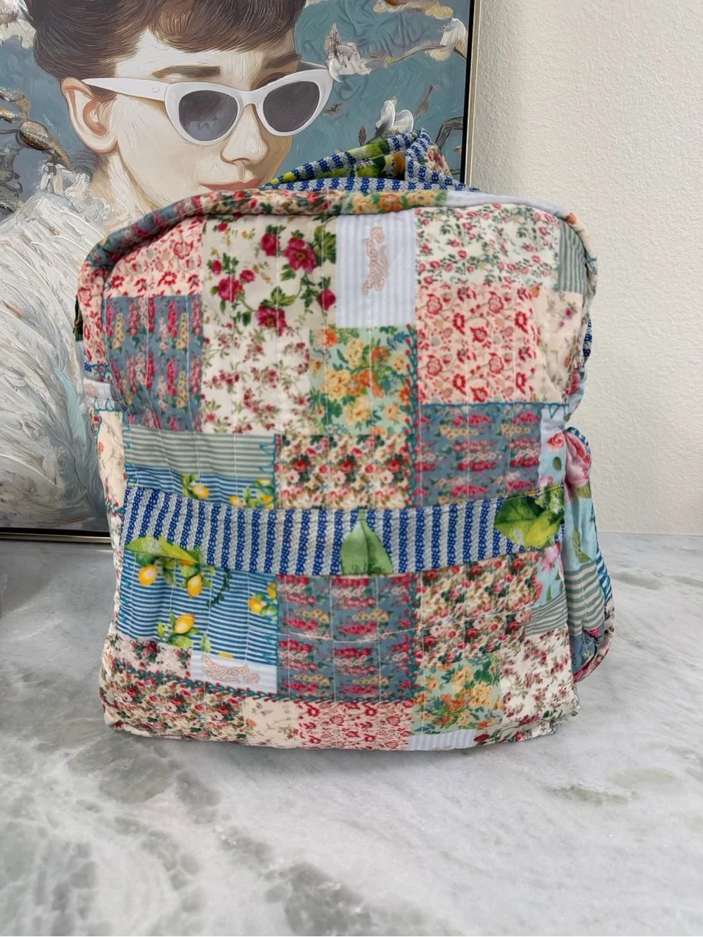 Antica Sartoria 2026 Floral Quilted Patchwork Backpack Bag NWT O/S